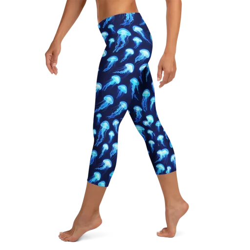 Deepsea Glow on a Capri Leggings