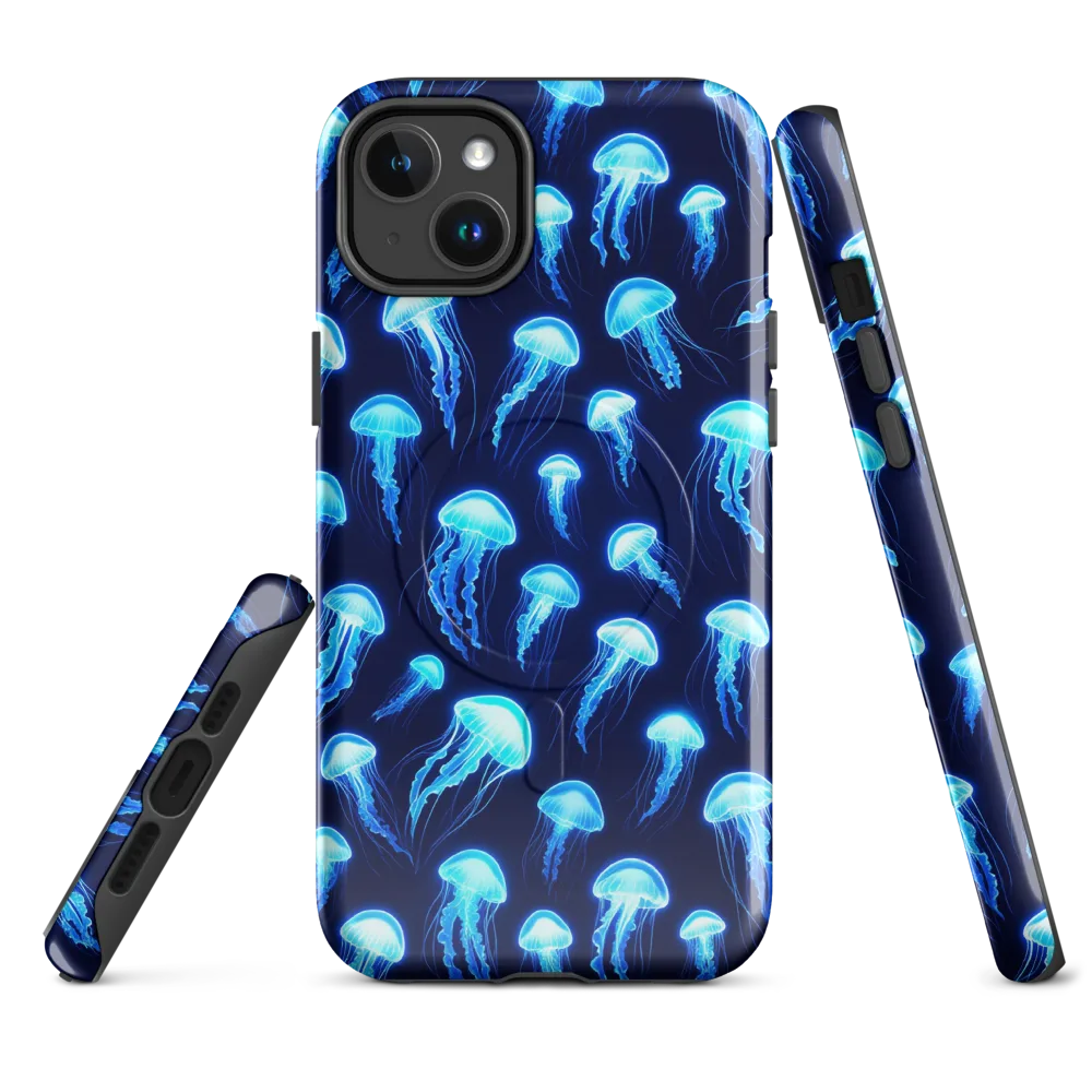 Deepsea Glow on MagSafe Tough Case for iPhone® — Front