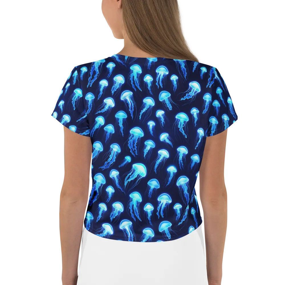 Deepsea Glow on Crop Tee — Back