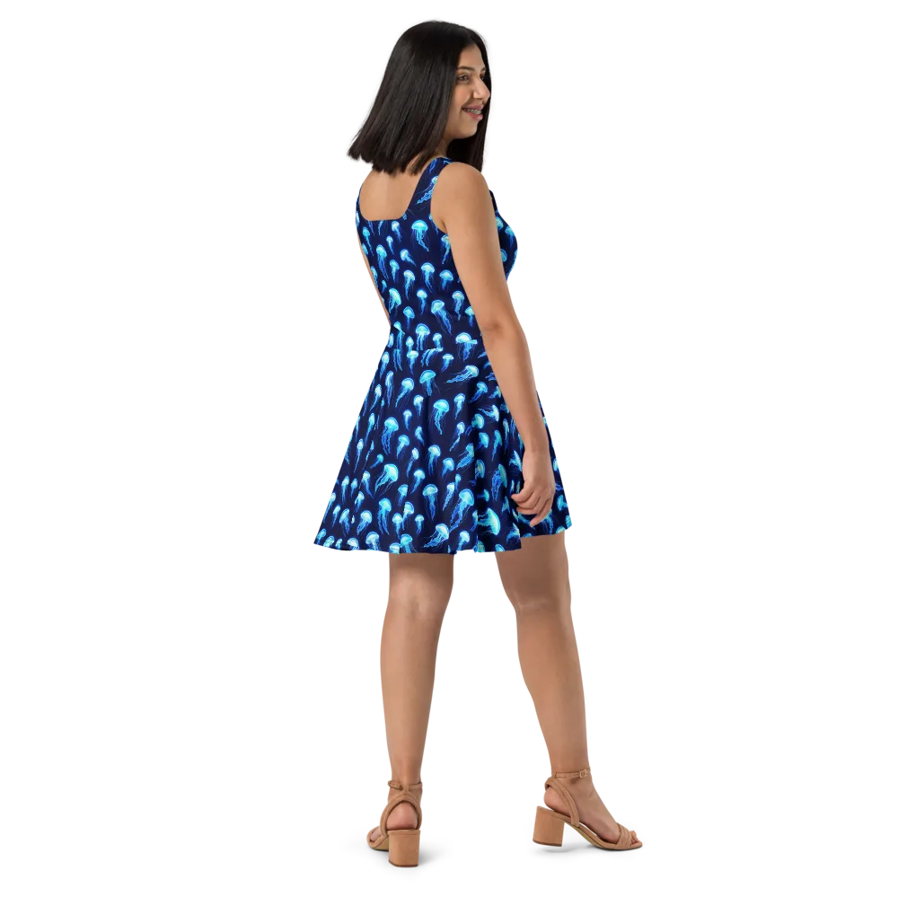 Deepsea Glow on Skater Dress — Right