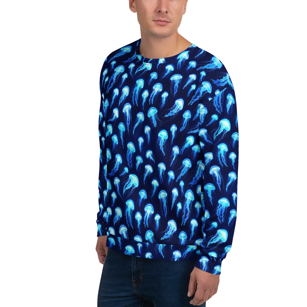 Deepsea Glow on Sweatshirt — Left Front