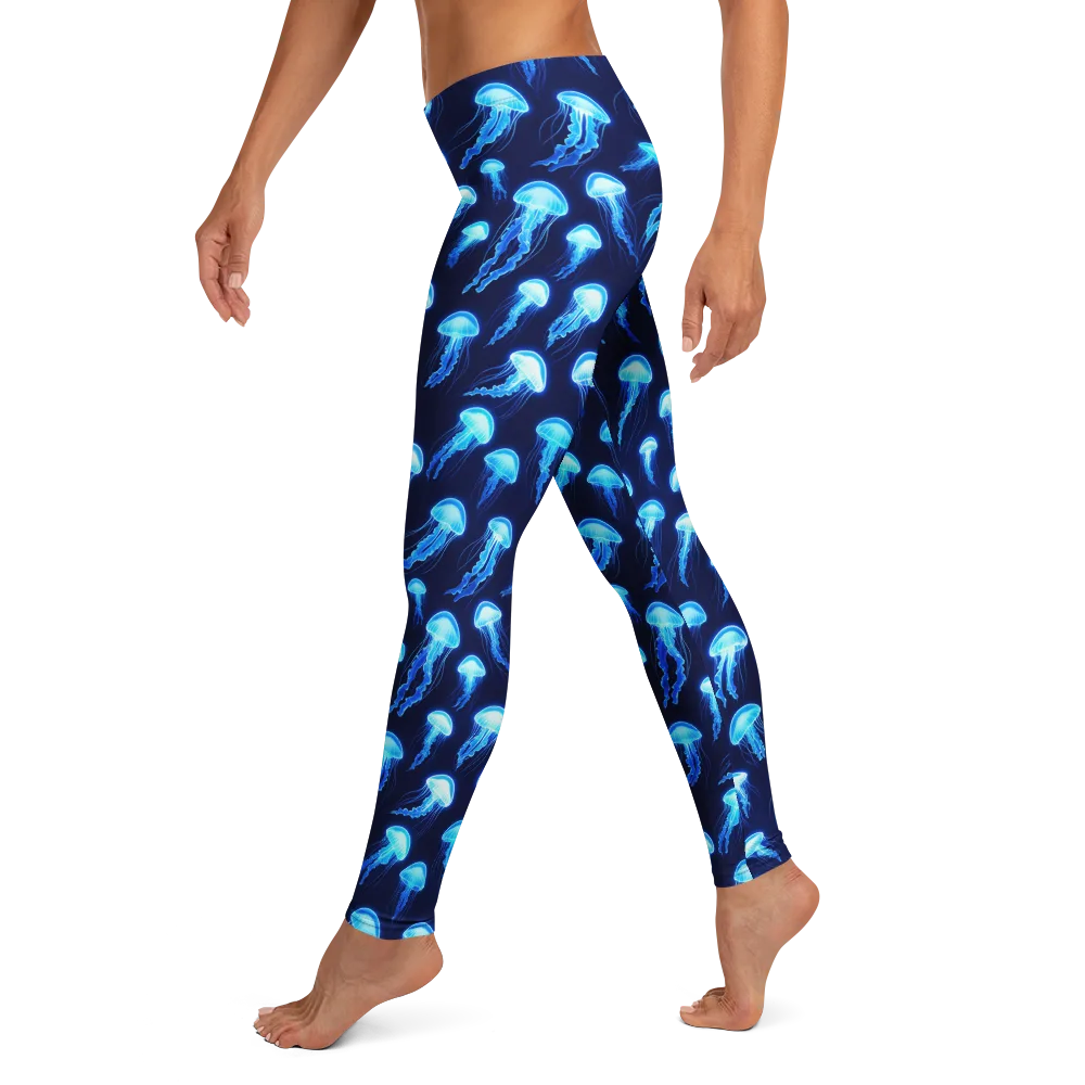 Deepsea Glow on Leggings — Left