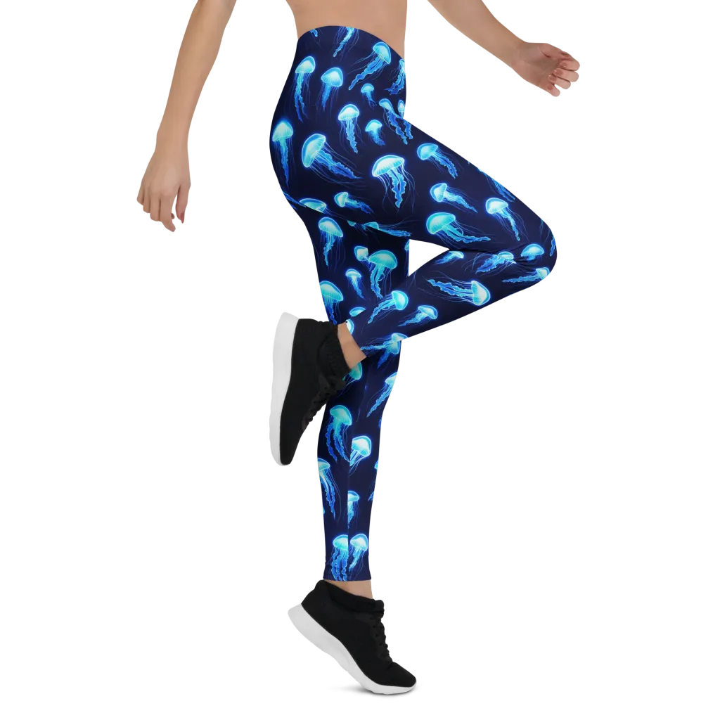 Deepsea Glow on Leggings — Right