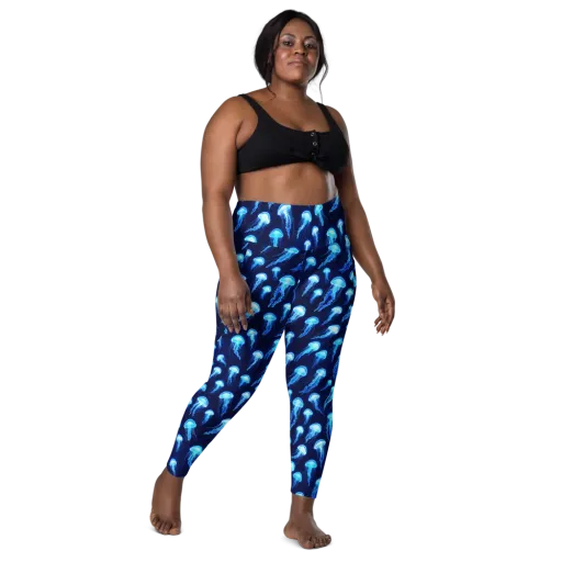 Deepsea Glow on a Leggings with Pockets