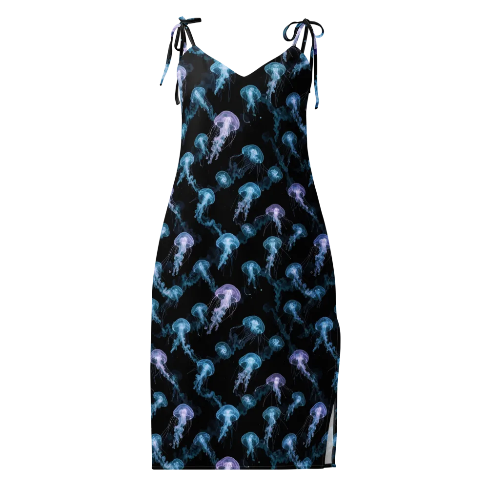 Abyssal Bloom on Slip Dress — Front