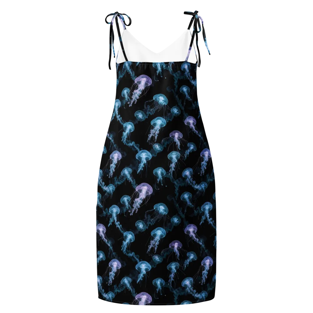 Abyssal Bloom on Slip Dress — Back