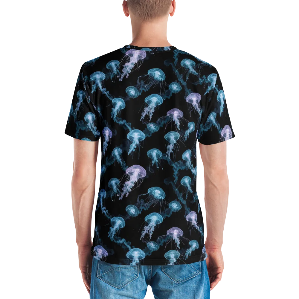 Abyssal Bloom on Men's Crew Neck T-Shirt — Back