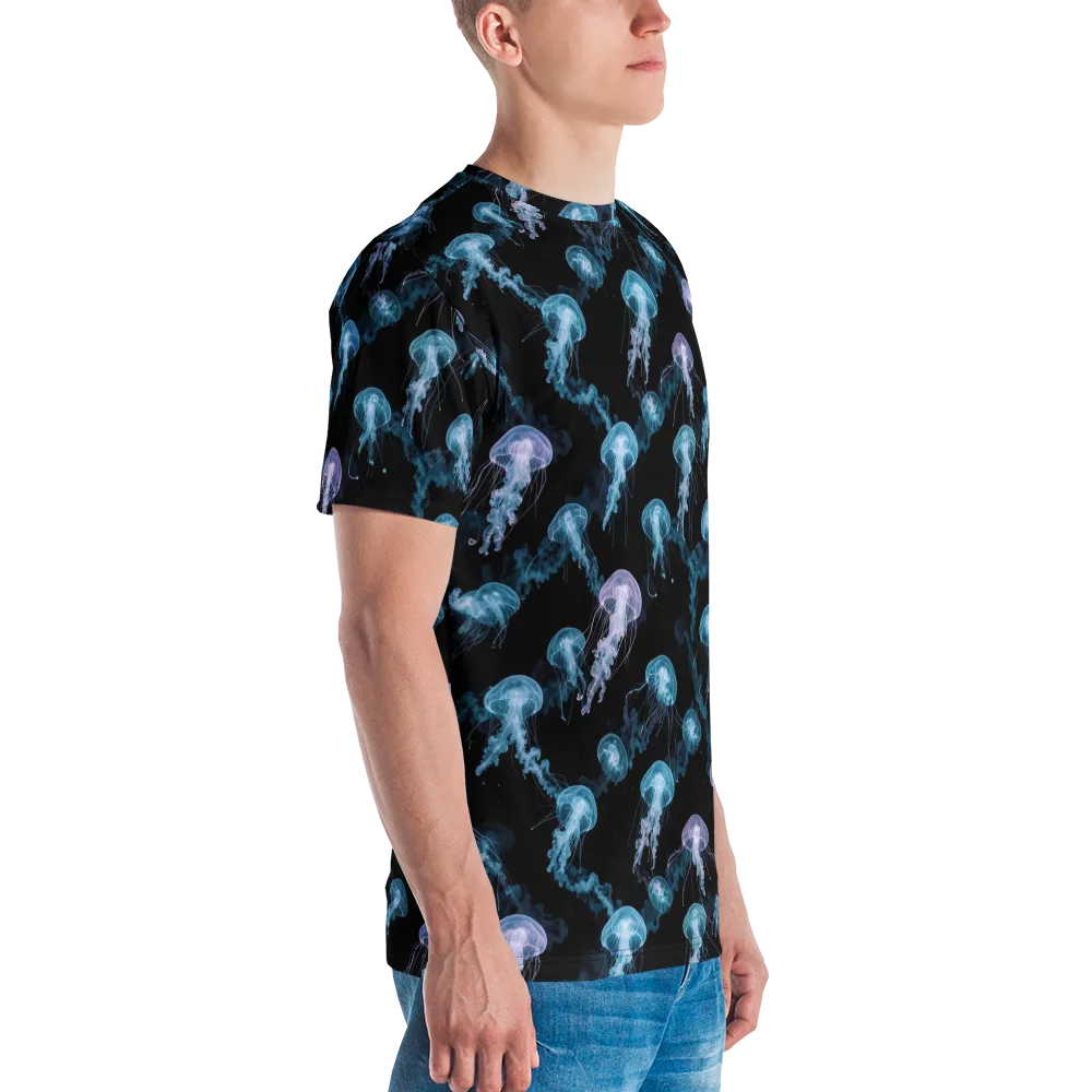 Abyssal Bloom on Men's Crew Neck T-Shirt — Right
