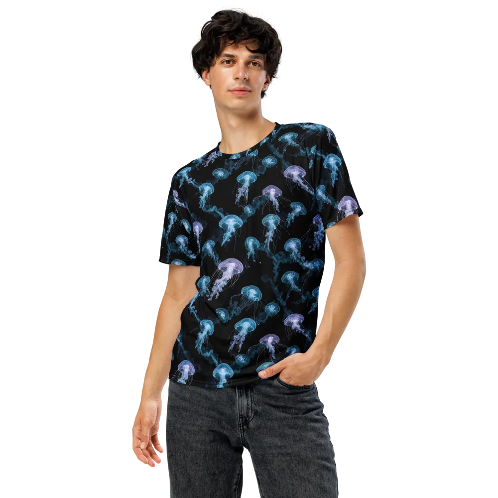 Abyssal Bloom on Men's Crew Neck T-Shirt — Front