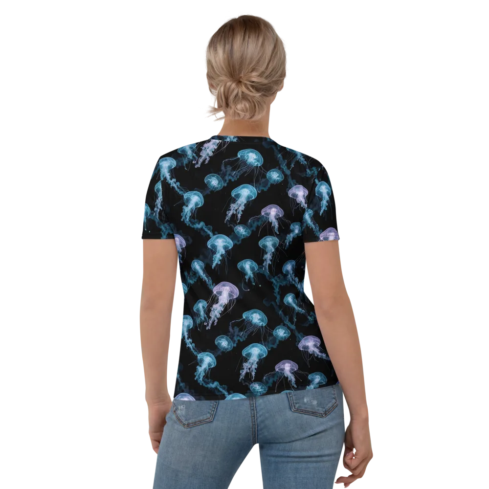 Abyssal Bloom on Women's Crew Neck T-Shirt — Back
