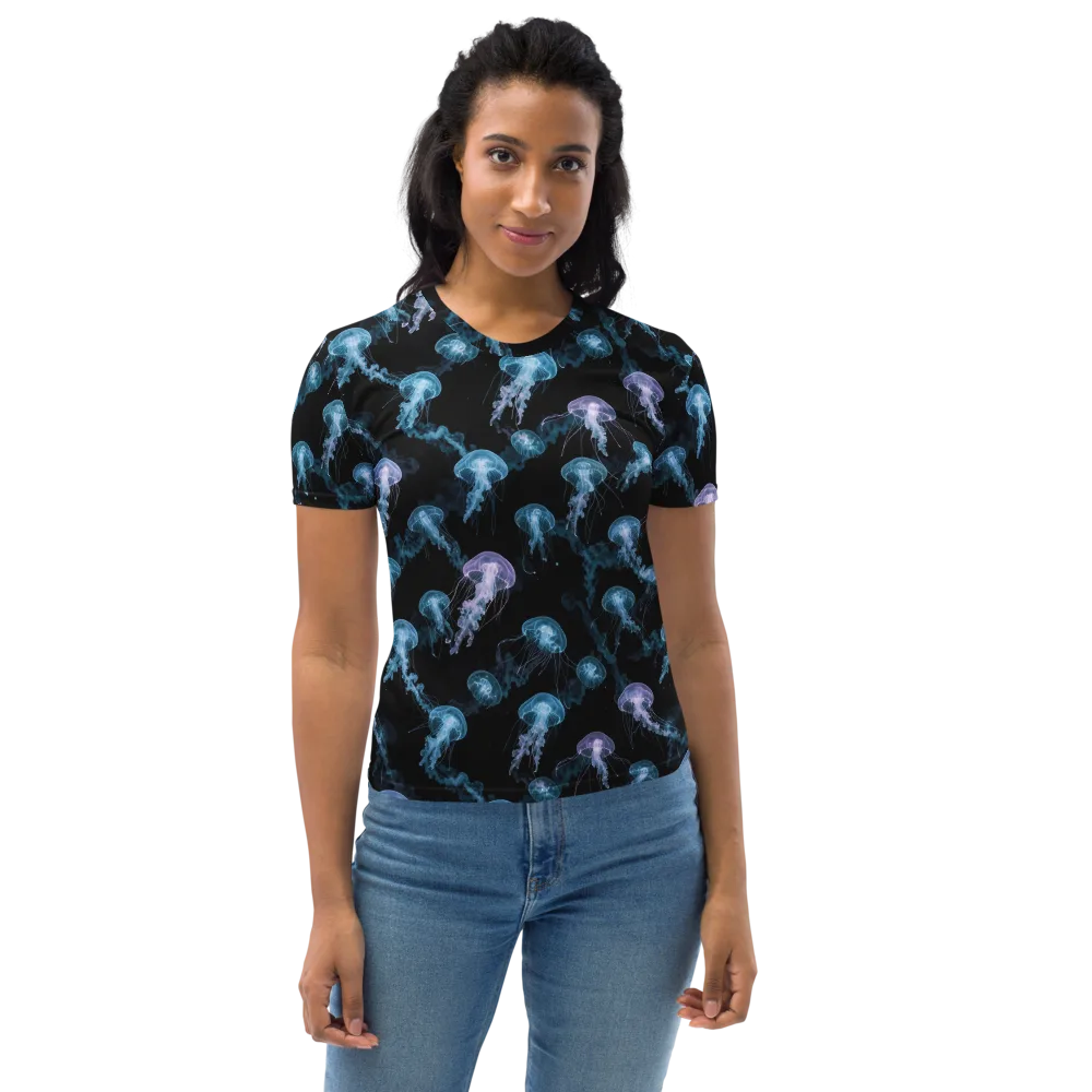 Abyssal Bloom on Women's Crew Neck T-Shirt — Front