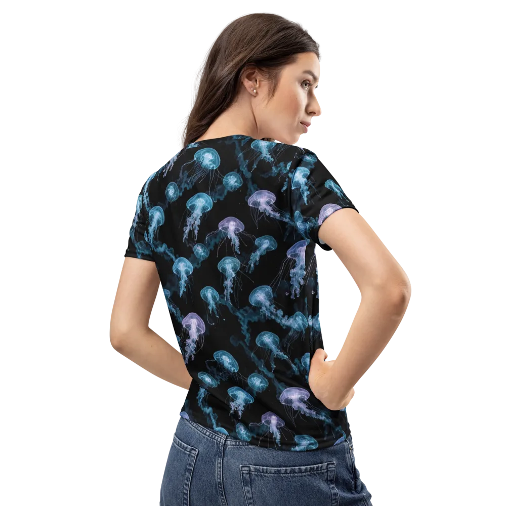 Abyssal Bloom on Women's Crew Neck T-Shirt — Back