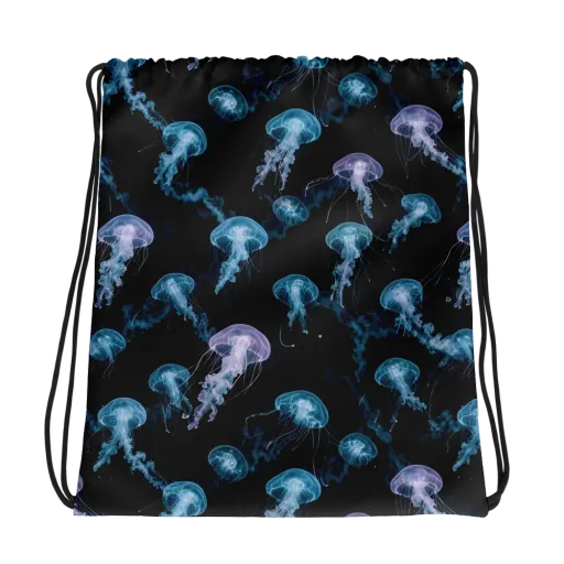 Abyssal Bloom on a Drawstring Bag