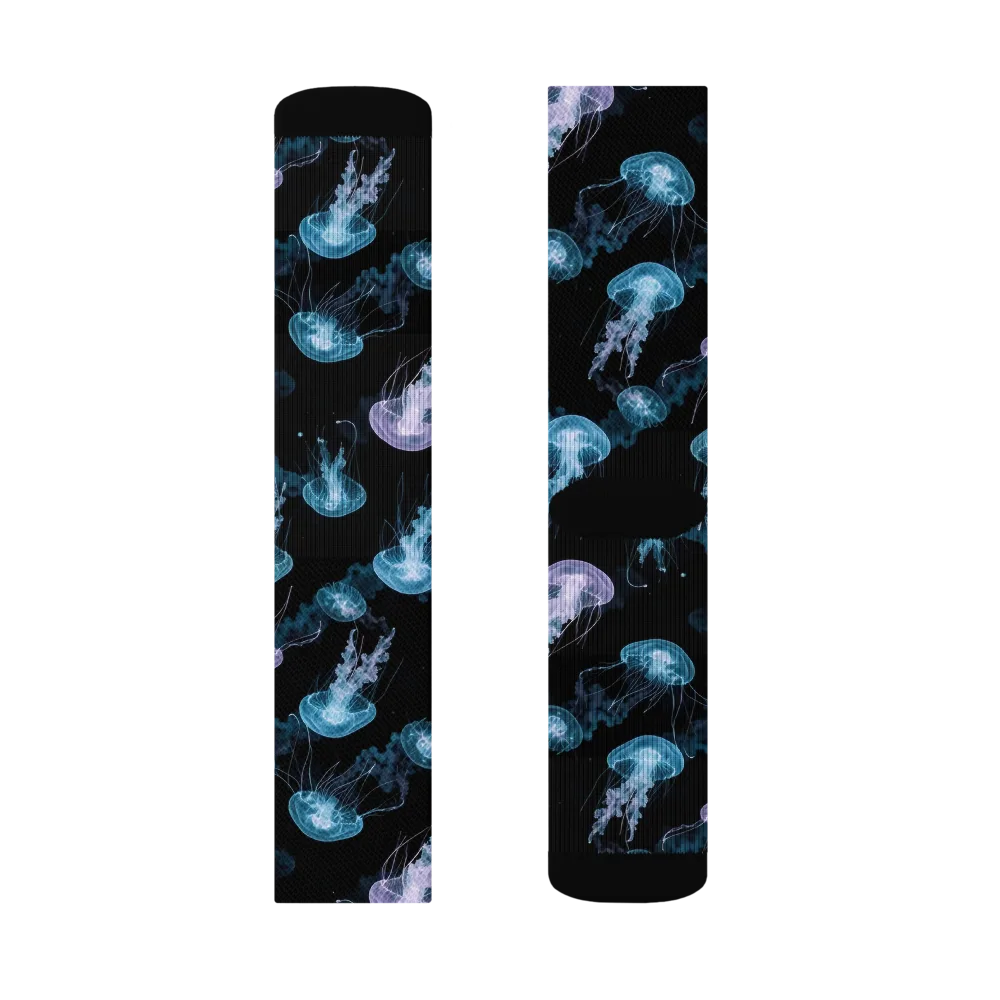 Abyssal Bloom on Socks — Right Sock