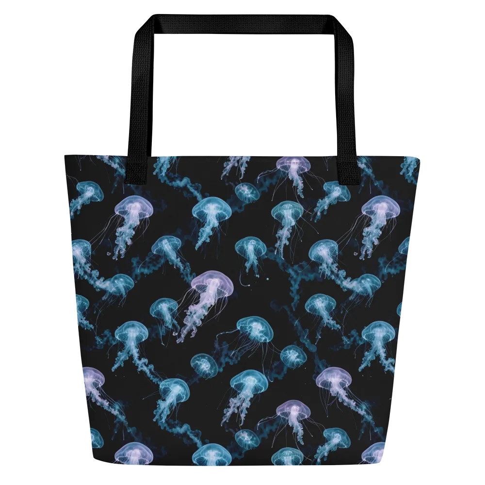 Abyssal Bloom on Large Tote Bag W/ Pocket — Front