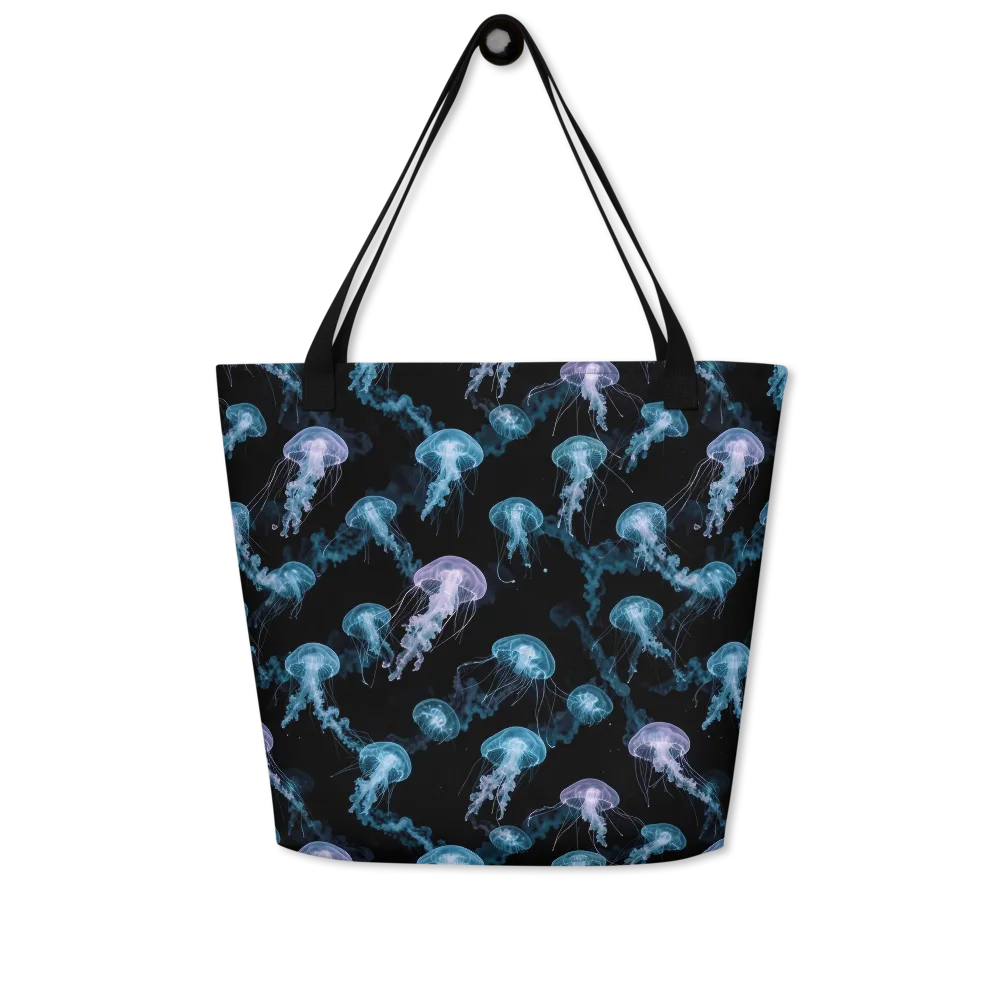 Abyssal Bloom on Large Tote Bag W/ Pocket — Front
