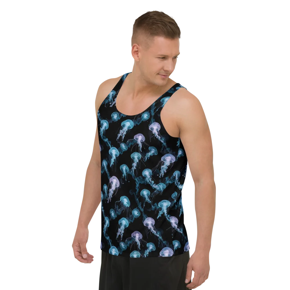 Abyssal Bloom on Men's Tank Top — Left Front