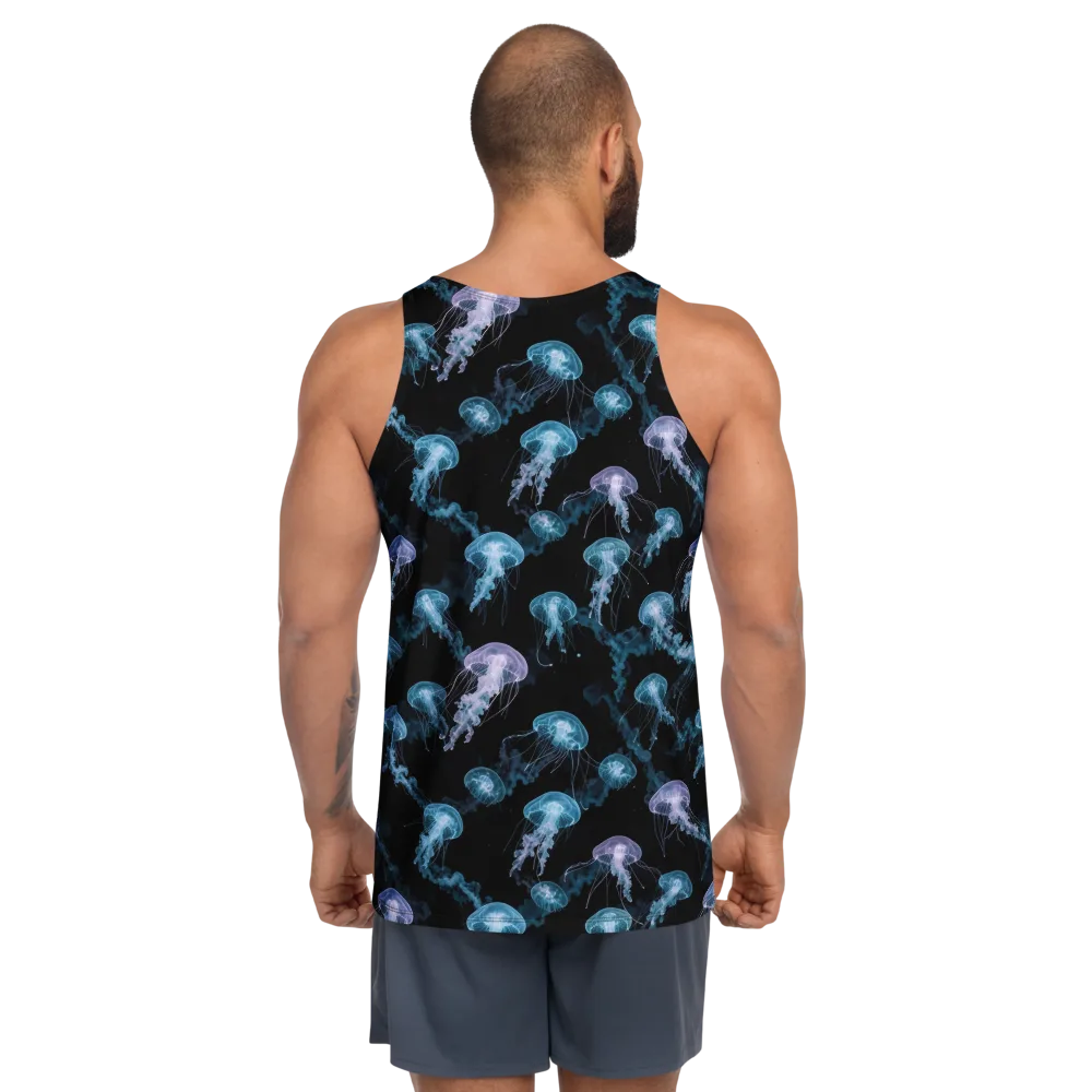 Abyssal Bloom on Men's Tank Top — Back