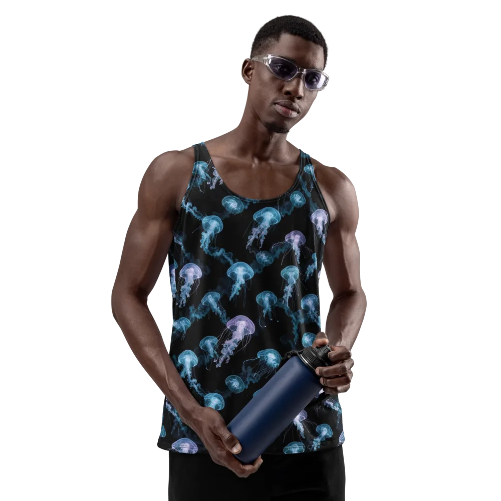 Abyssal Bloom on Men's Tank Top — Front