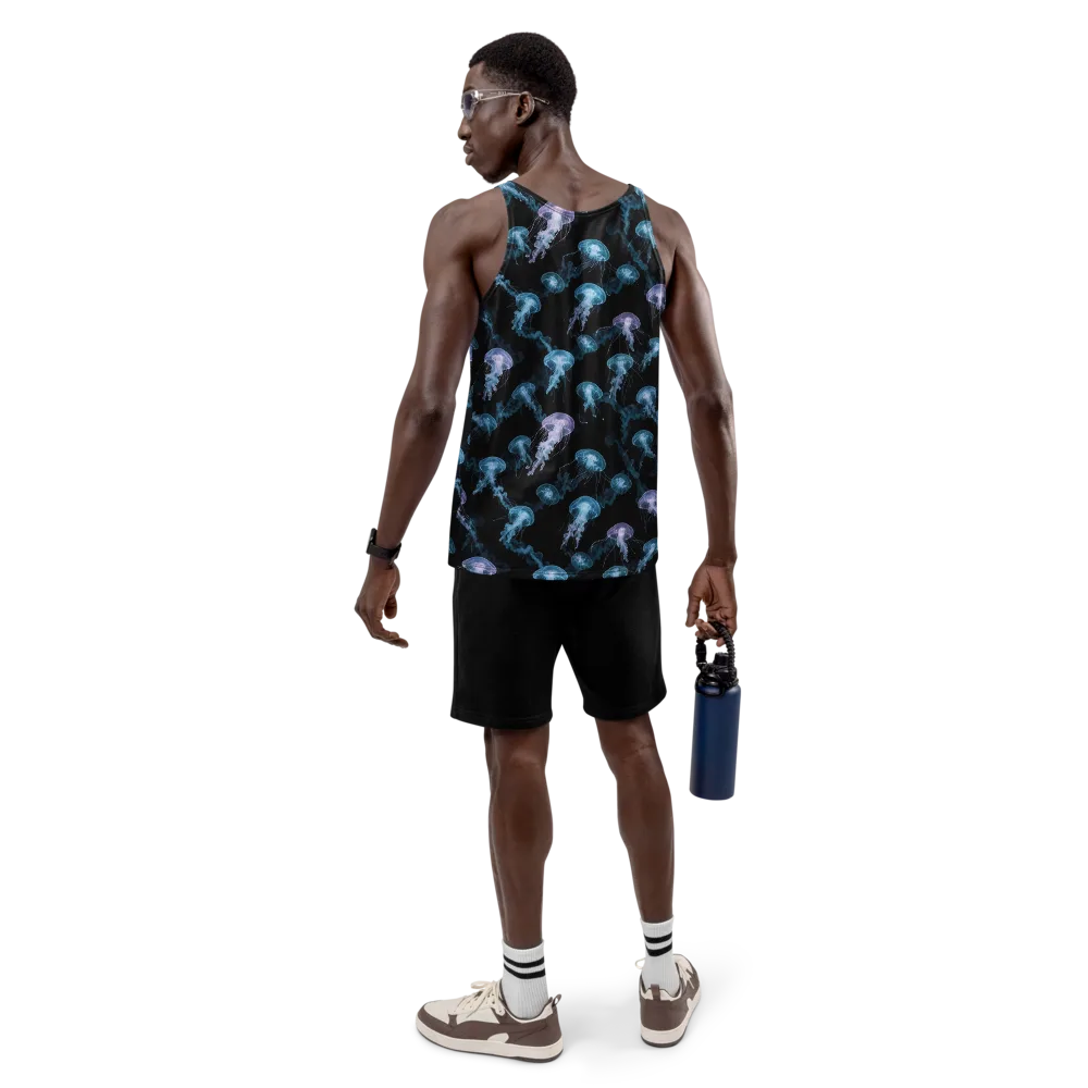 Abyssal Bloom on Men's Tank Top — Back
