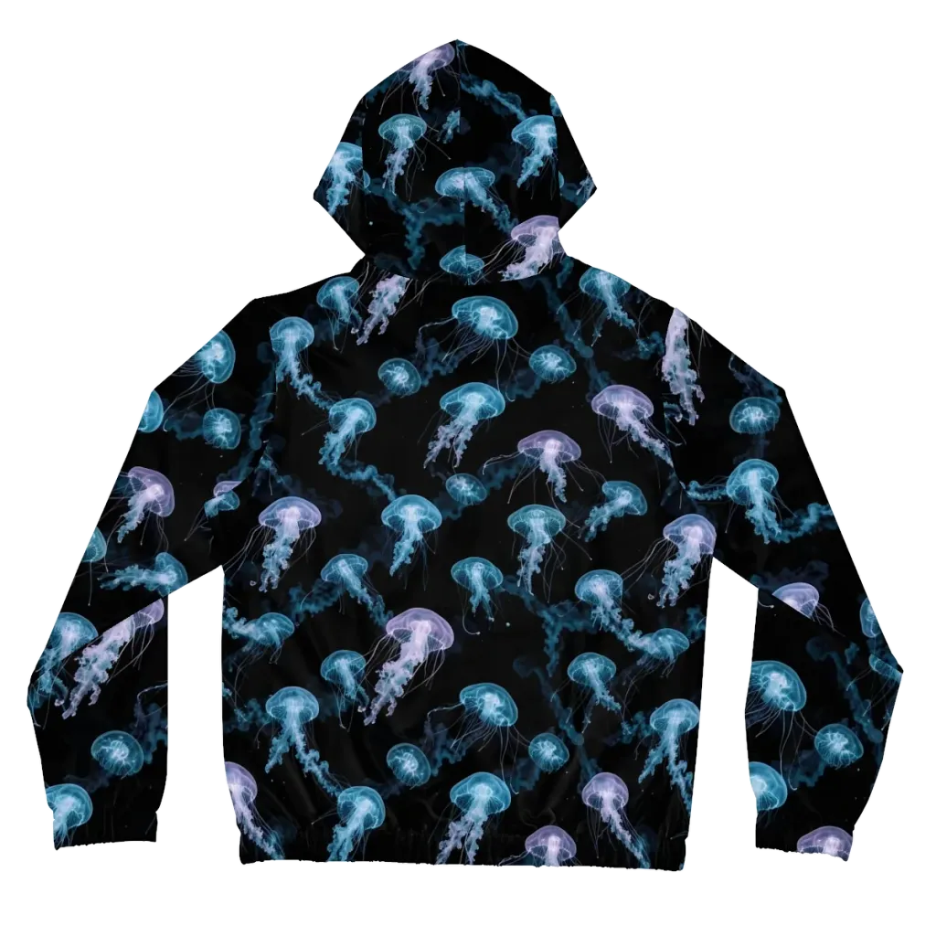 Abyssal Bloom on Women's Full-Zip Hoodie — Back