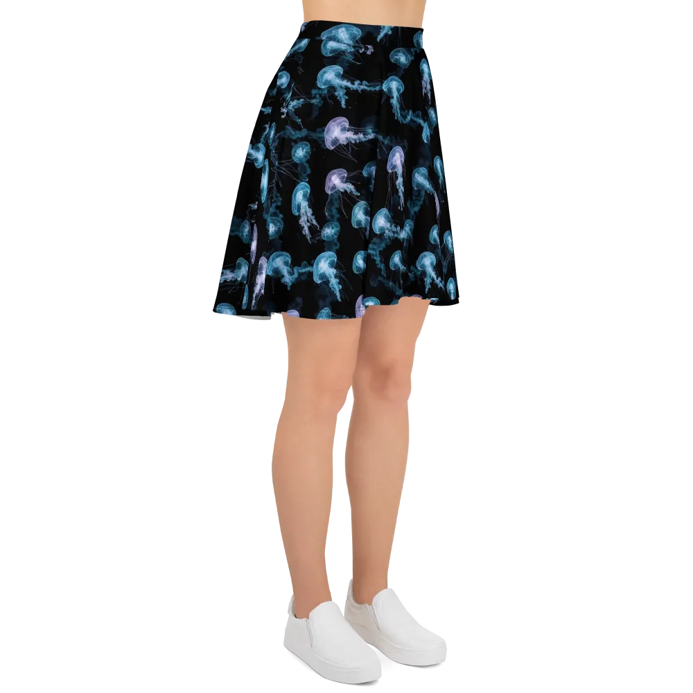 Abyssal Bloom on Skater Skirt — Right