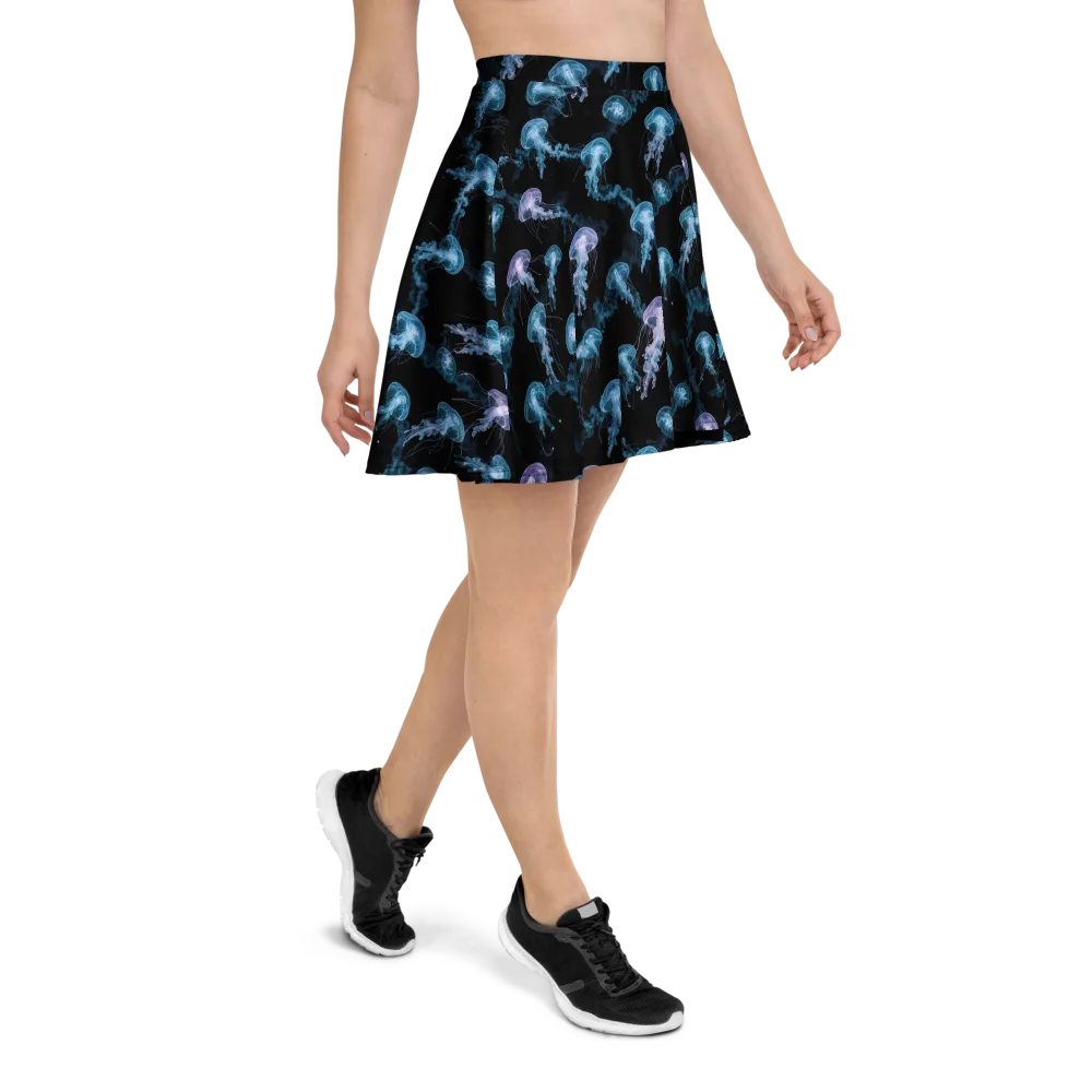Abyssal Bloom on Skater Skirt — Right