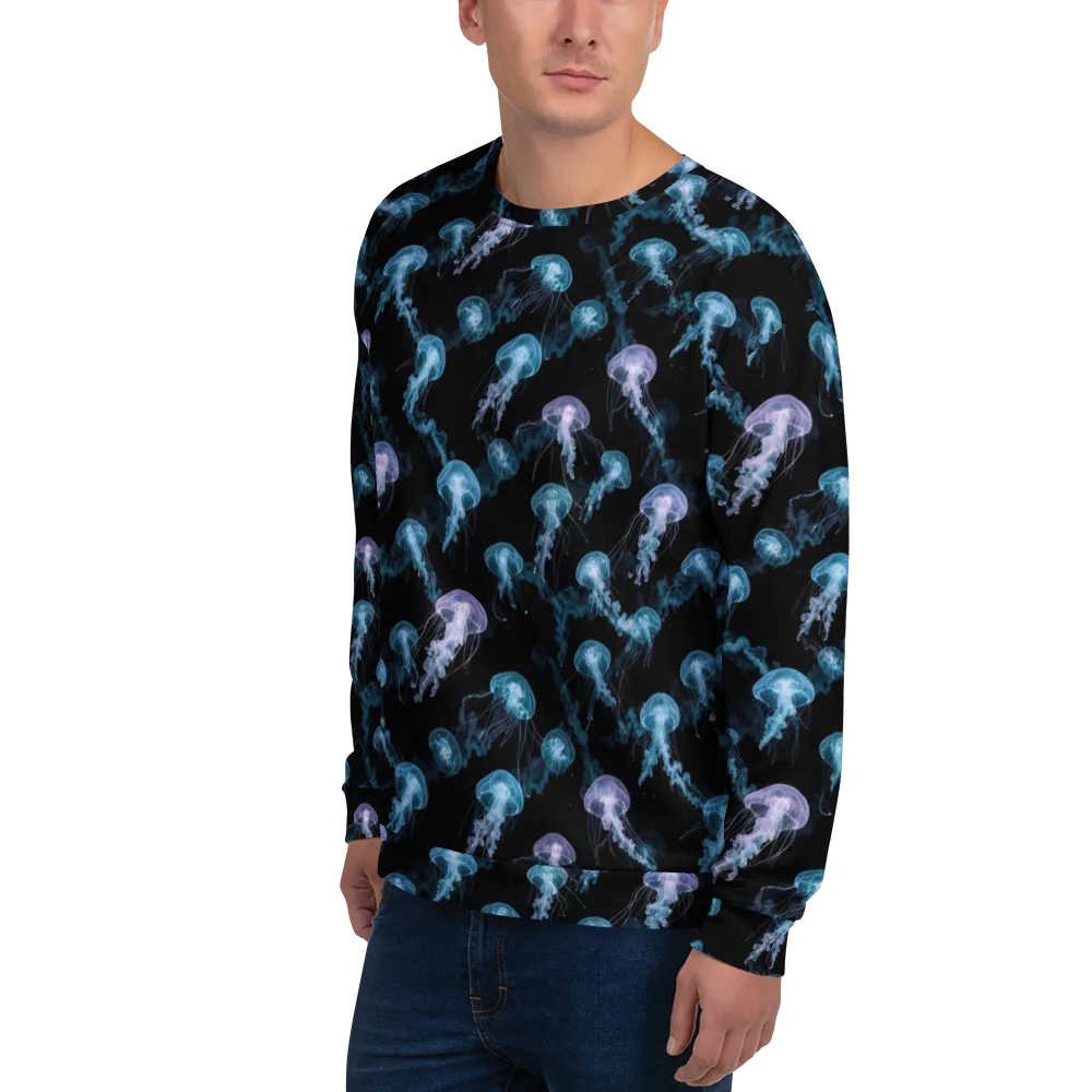 Abyssal Bloom on Sweatshirt — Left Front