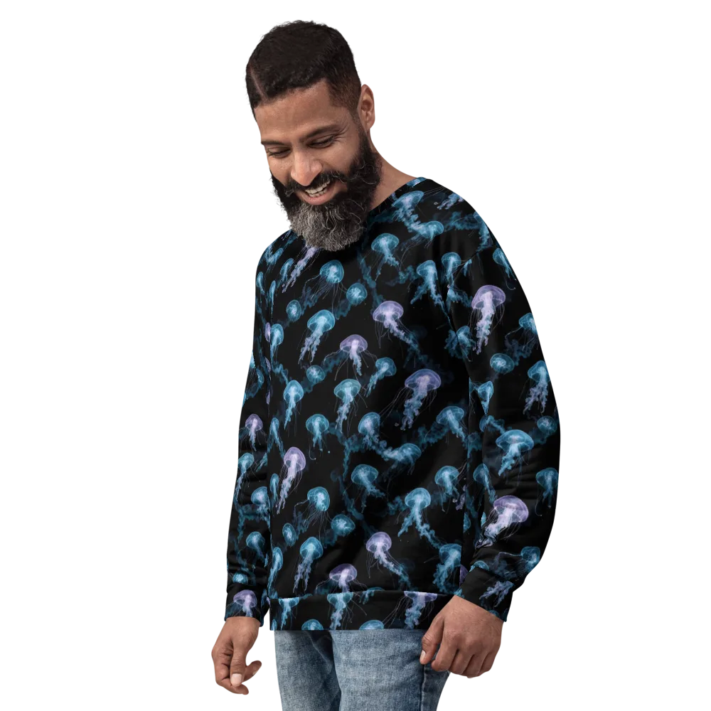 Abyssal Bloom on Sweatshirt — Left Front
