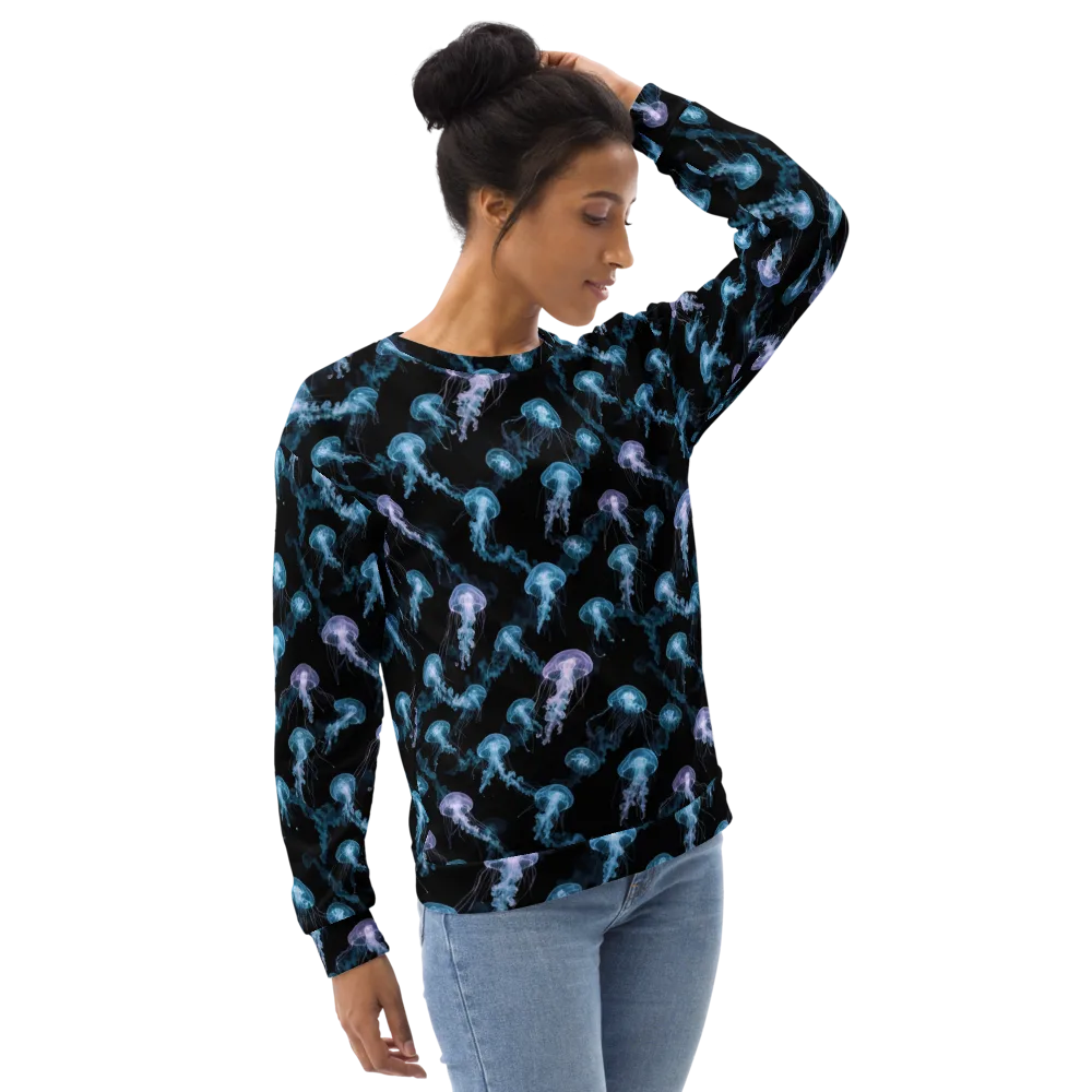 Abyssal Bloom on Sweatshirt — Right Front