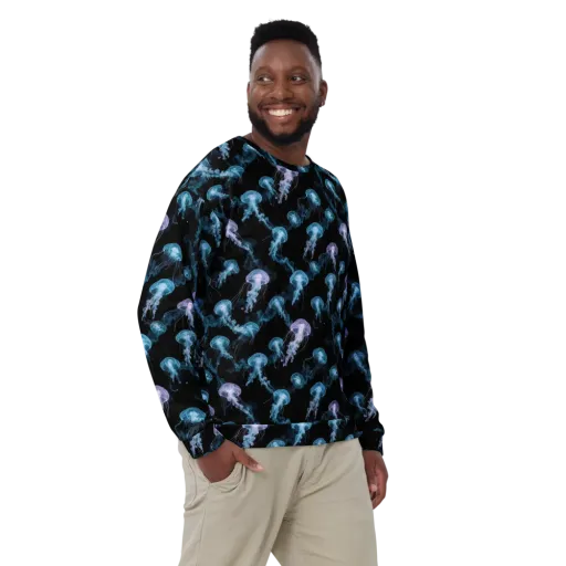 Abyssal Bloom on a Sweatshirt