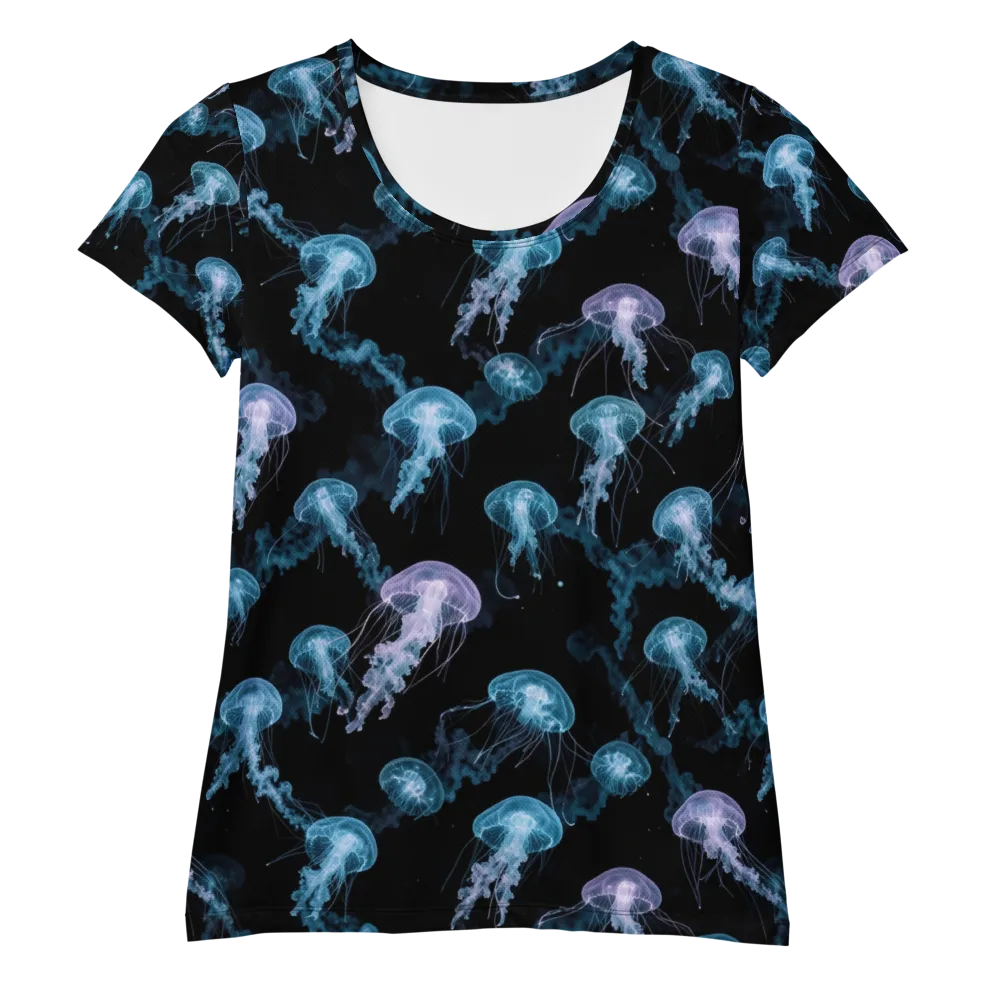 Abyssal Bloom on Women's Athletic T-Shirt — Front