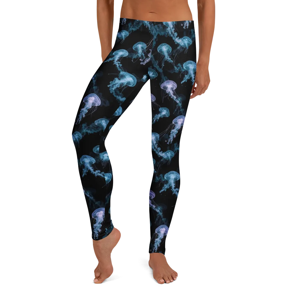 Abyssal Bloom on Leggings — Front