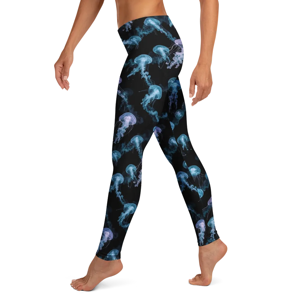 Abyssal Bloom on Leggings — Left