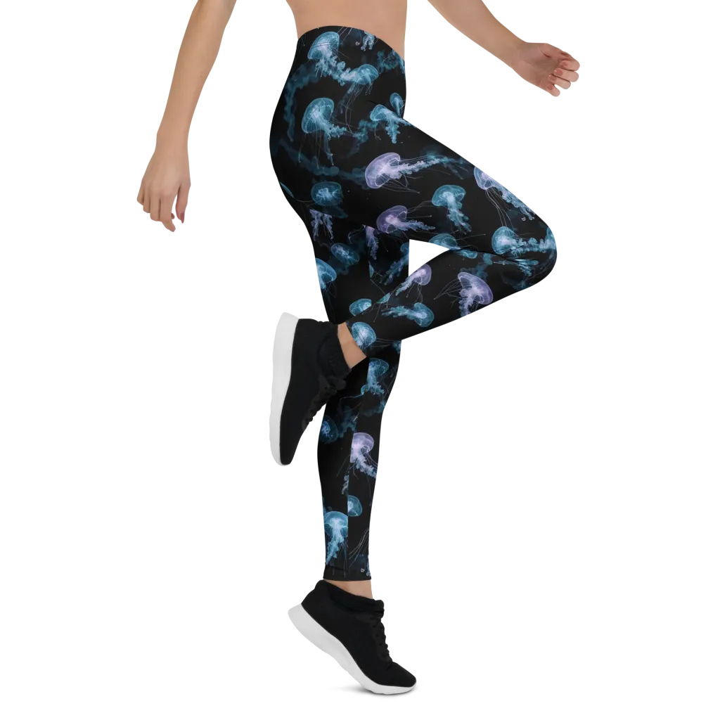 Abyssal Bloom on Leggings — Right