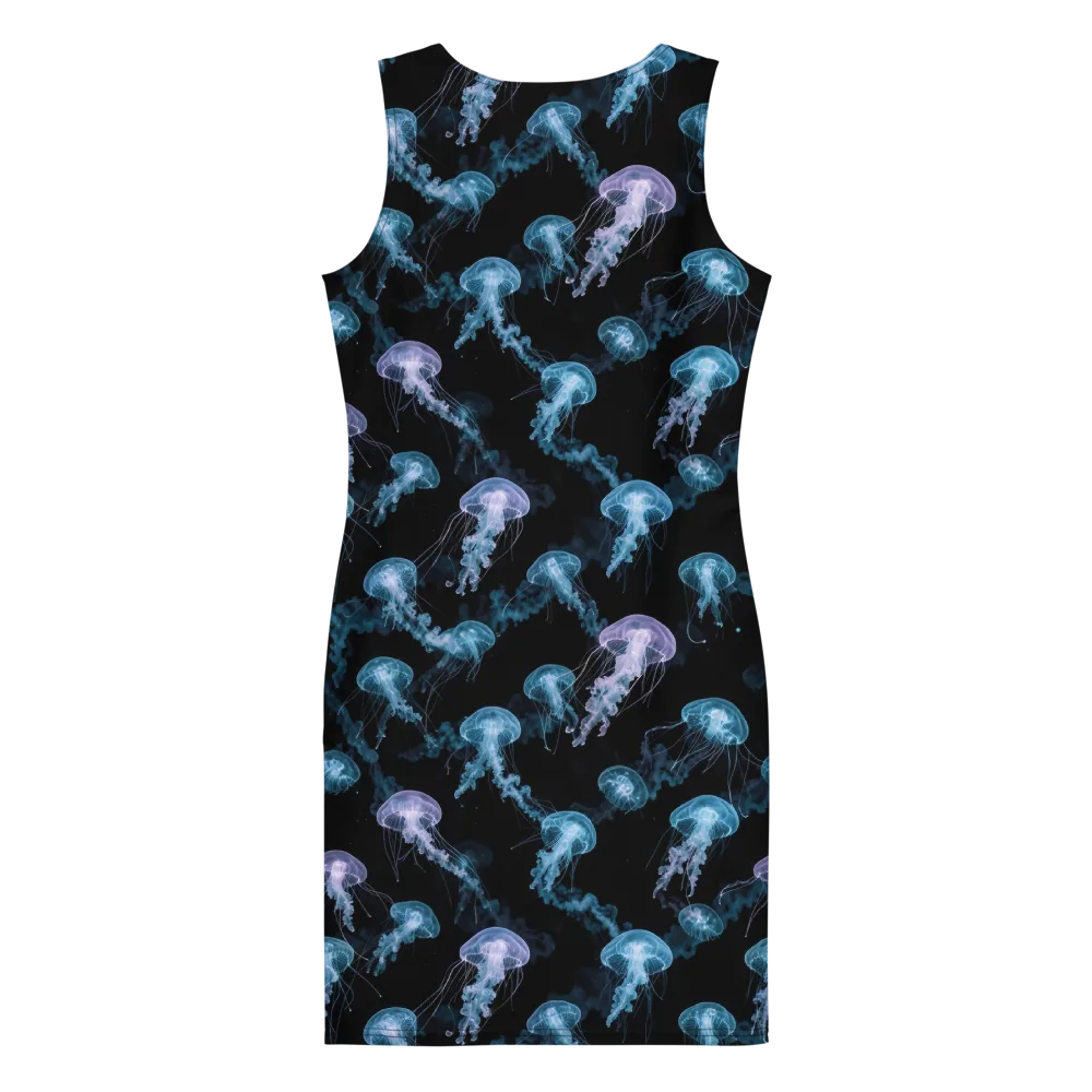 Abyssal Bloom on Bodycon Dress — Back