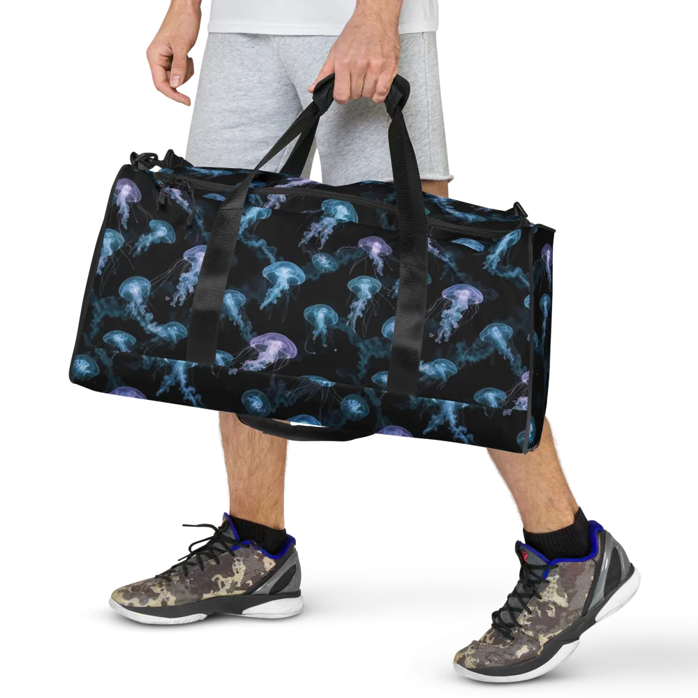 Abyssal Bloom on Duffle Bag — Front