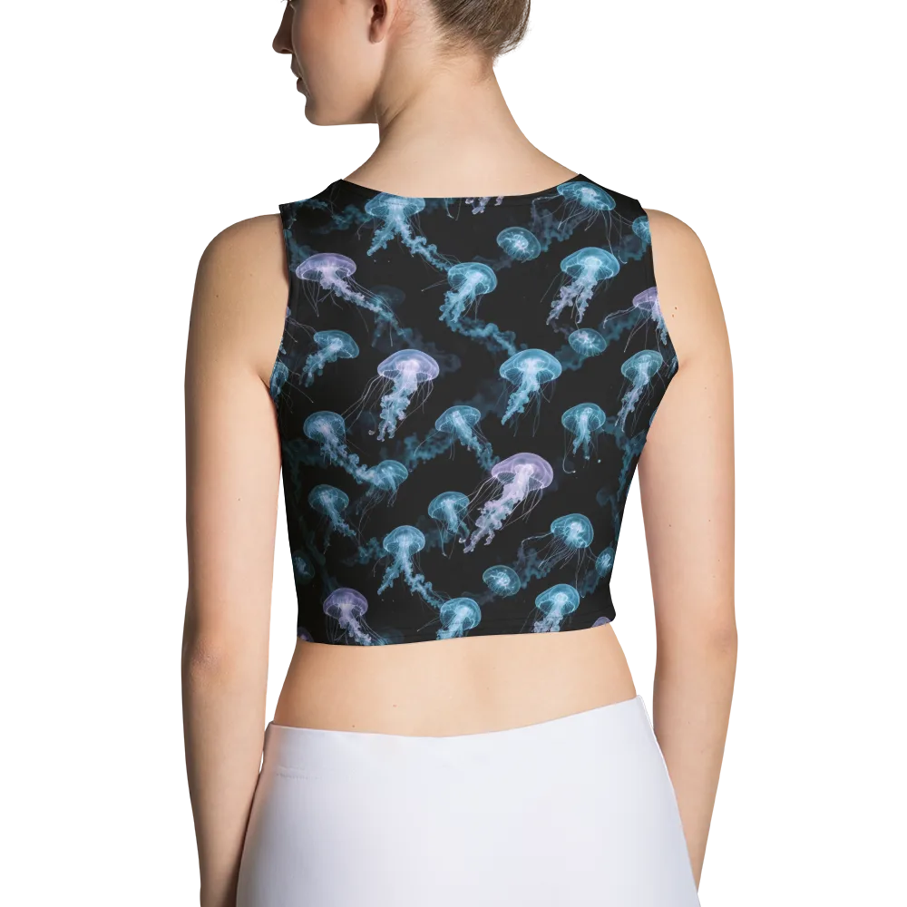 Abyssal Bloom on Crop Top — Back