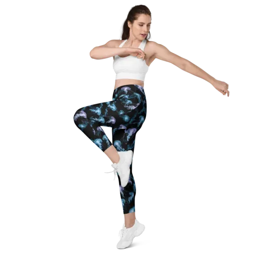 Abyssal Bloom on a Leggings with Pockets