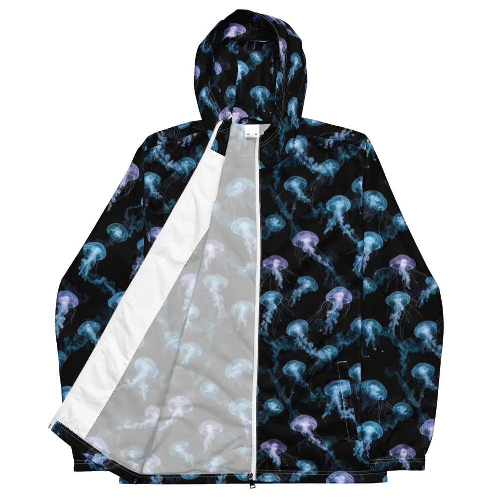 Abyssal Bloom on Men's Windbreaker — Front