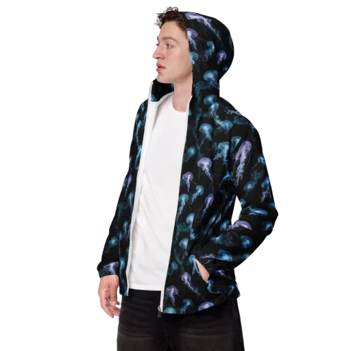 Abyssal Bloom on a Men's Windbreaker