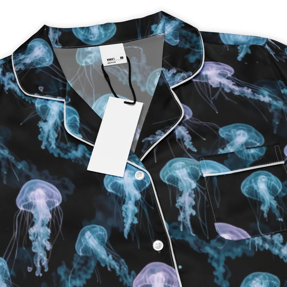 Abyssal Bloom on Women's Short Sleeve Pajama Top — Product details