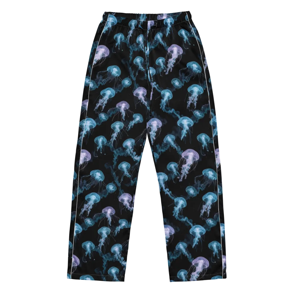 Abyssal Bloom on Women's Pajama Pants — Front