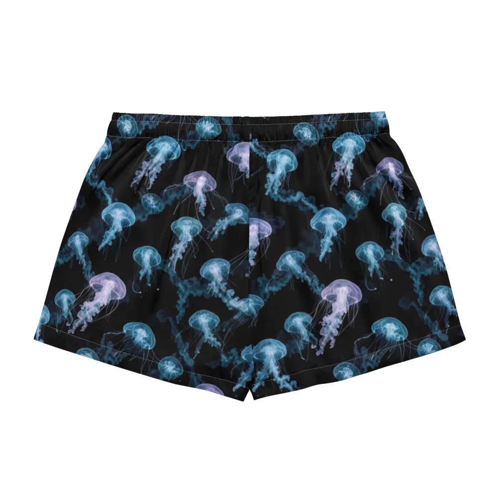 Abyssal Bloom on Women's Pajama Shorts — Back