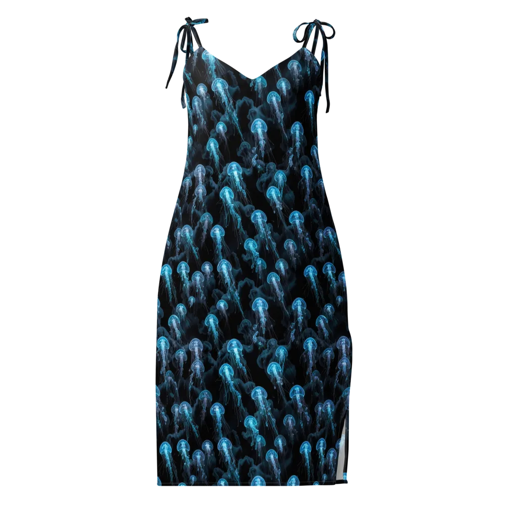 Azure Abyss on Slip Dress — Front
