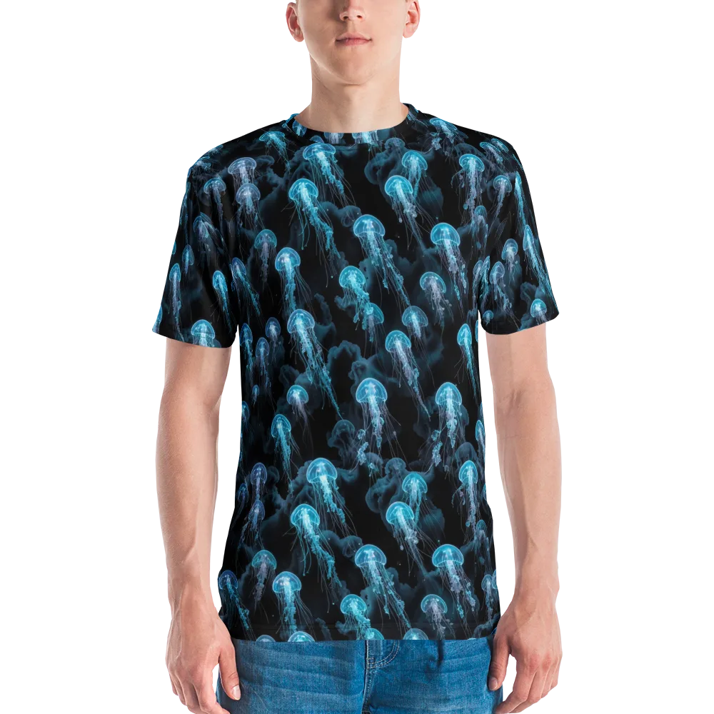 Azure Abyss on Men's Crew Neck T-Shirt — Front