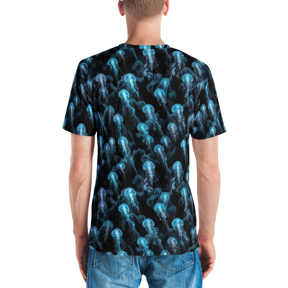 Azure Abyss on Men's Crew Neck T-Shirt — Back