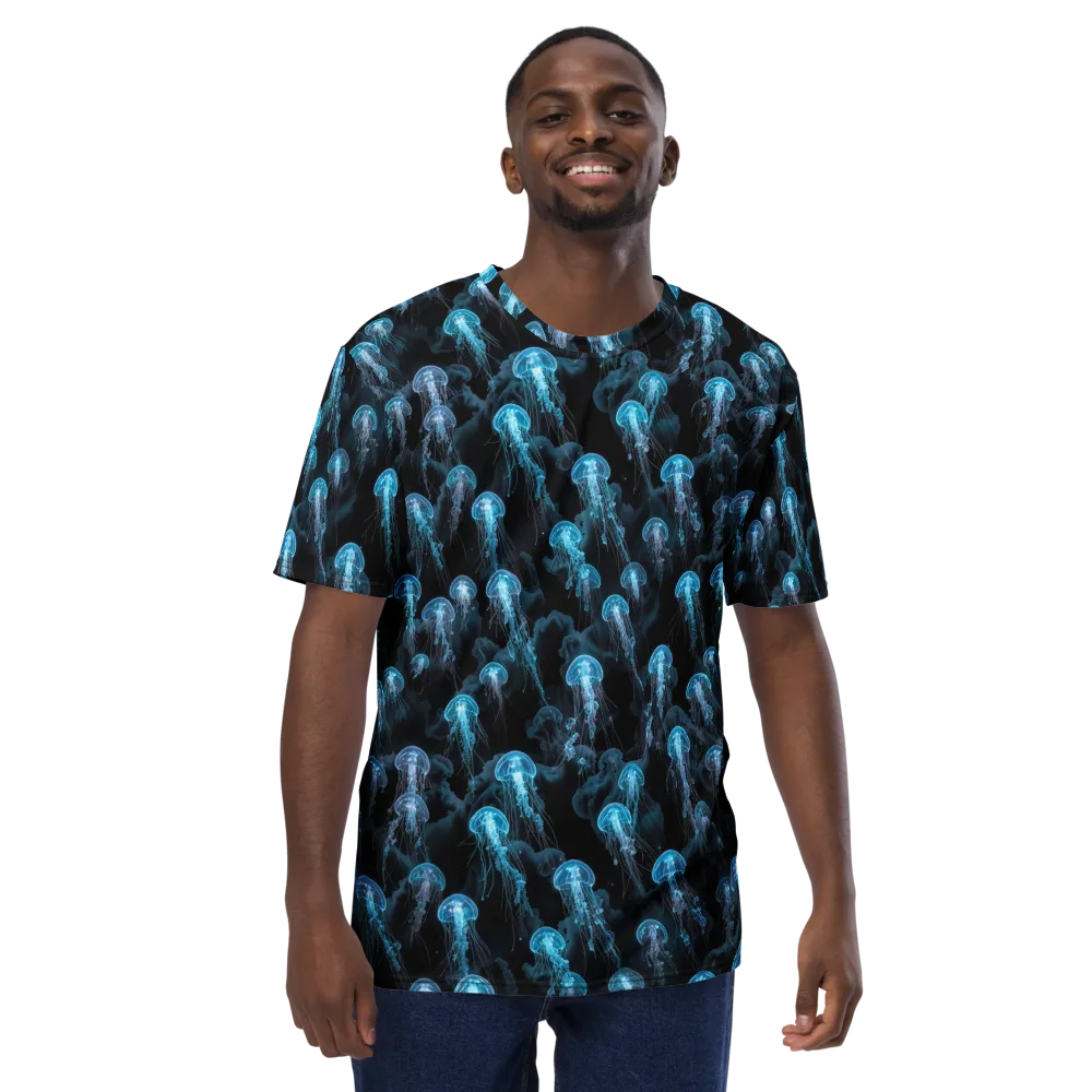Azure Abyss on Men's Crew Neck T-Shirt — Front