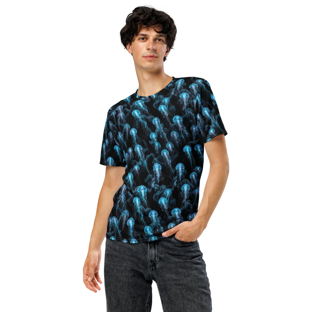 Azure Abyss on Men's Crew Neck T-Shirt — Front