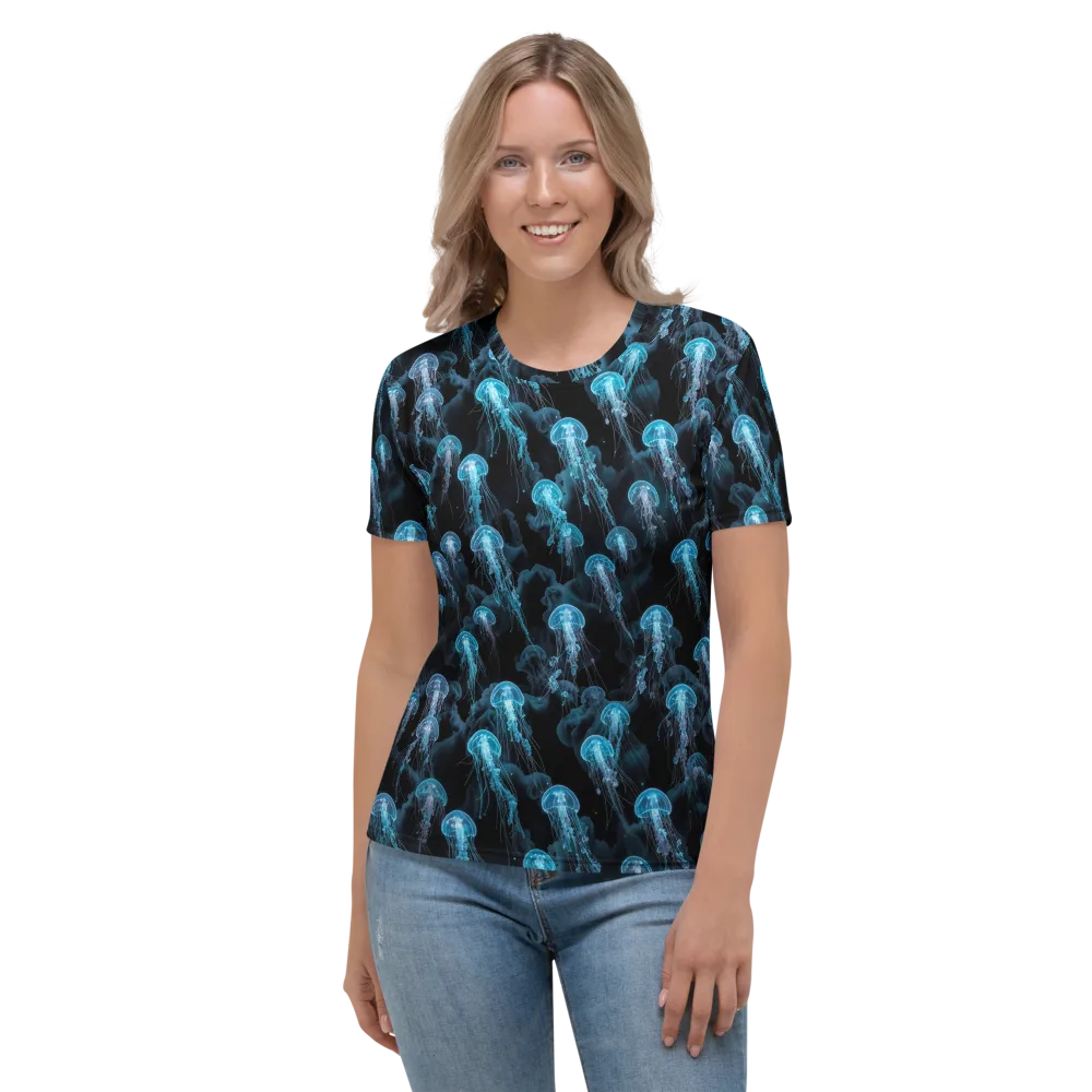 Azure Abyss on Women's Crew Neck T-Shirt — Front